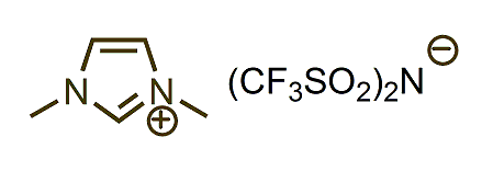 1,3-Dimethylimidazolium bis(trifluoromethylsulfonyl)imide 구조식