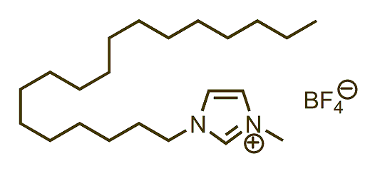 1-Methyl-3-octadecylimidazolium tetrafluoroborate 구조식