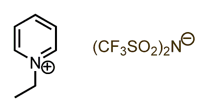 1-Ethylpyridinium bis(trifluoromethylsulfonyl)imide 구조식