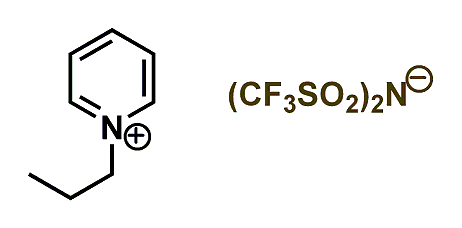 1-Propylpyridinium bis(trifluoromethylsulfonyl)imide 구조식