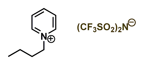 1-Butylpyridinium bis(trifluoromethylsulfonyl)imide 구조식
