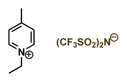1-Ethyl-4-methylpyridinium bis(trifluoromethylsulfonyl)imide 구조식