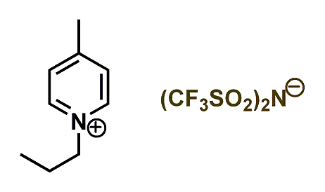 1-Propyl-4-methylpyridinium bis(trifluoromethylsulfonyl)imide 구조식