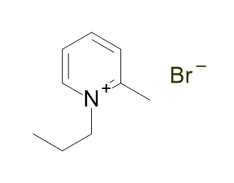 1-Propyl-2-methylpyridinium bromide 구조식