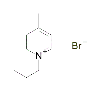 1-Propyl-4-methylpyridinium bromide 구조식