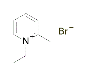 1-Ethyl-2-methylpyridinium bromide 구조식