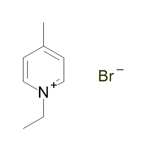1-Ethyl-4-methylpyridinium bromide 구조식