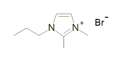 1,2-Dimethyl-3-propylimidazolium bromide 구조식