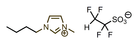 1-Butyl-3-methylimidazolium 1,1,2,2-tetrafluoroethanesulfonate 구조식