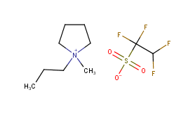 1-Methyl-1-propylpyrrolidinium 1,1,2,2-tetrafluoroethanesulfonate 구조식