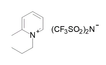 2-Methyl-1-propylpyridinium bis(trifluoromethylsulfonyl)imide 구조식