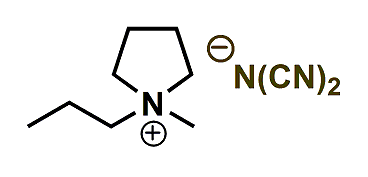 1-Methyl-1-propylpyrrolidinium dicyanamide 구조식