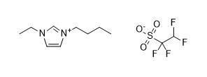1-Butyl-3-ethylimidazolium 1,1,2,2-tetrafluoroethanesulfonate 구조식