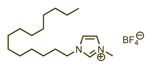 1-Methyl-3-tetradecylimidazolium tetrafluoroborate 구조식
