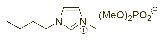1-Butyl-3-methylimidazolium dimethyl phosphate 구조식