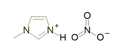 1-Methylimidazolium nitrate 구조식
