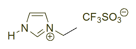 1-Ethylimidazolium triflate 구조식