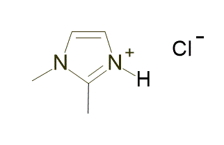1,2-Dimethylimidazolium chloride 구조식