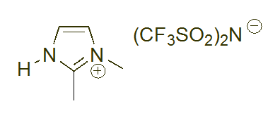 1,2-Dimethylimidazolium bis(trifluoromethylsulfonyl)imide 구조식