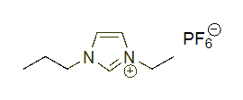 1-Ethyl-3-propylimidazolium hexafluorophosphate 구조식