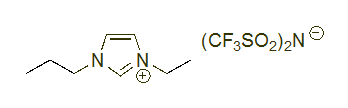 1-Ethyl-3-propylimidazolium bis(trifluoromethylsulfonyl)imide 구조식