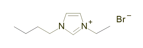 1-Butyl-3-ethylimidazolium bromide 구조식