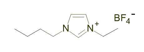 1-Butyl-3-ethylimidazolium tetrafluoroborate 구조식