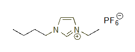 1-Butyl-3-ethylimidazolium hexafluorophosphate 구조식