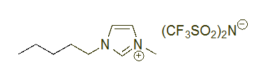 1-Methyl-3-pentylimidazolium bis(trifluoromethylsulfonyl)imide 구조식