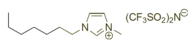 1-Heptyl-3-methylimidazolium bis(trifluoromethylsulfonyl)imide 구조식