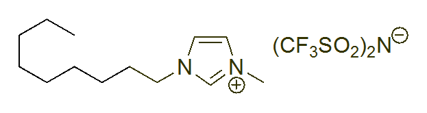 1-Methyl-3-nonylimidazolium bis(trifluoromethylsulfonyl)imide 구조식