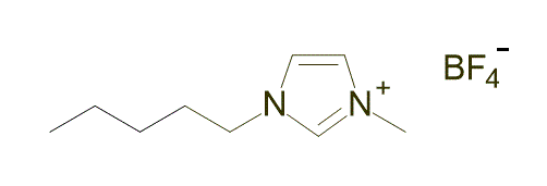 1-Methyl-3-pentylimidazolium tetrafluoroborate 구조식