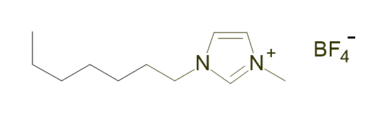 1-Heptyl-3-methylimidazolium tetrafluoroborate 구조식