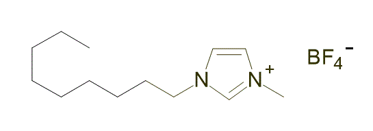 1-Methyl-3-nonylimidazolium tetrafluoroborate 구조식