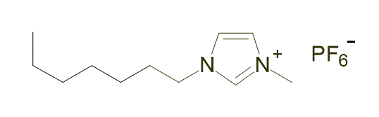 1-Heptyl-3-methylimidazolium hexafluorophosphate 구조식