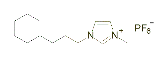 1-Methyl-3-nonylimidazolium hexafluorophosphate 구조식