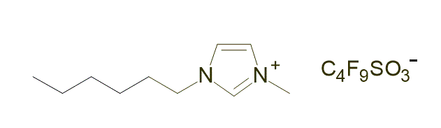 1-Hexyl-3-methylimidazolium perfluorobutanesulfonate 구조식