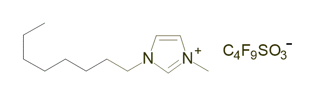 1-Methyl-3-octylimidazolium perfluorobutanesulfonate 구조식