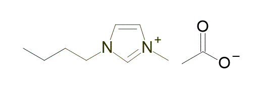 1-Butyl-3-methylimidazolium acetate 구조식