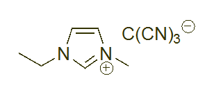 1-Ethyl-3-methylimidazolium tricyanomethanide 구조식