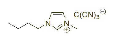 1-Butyl-3-methylimidazolium tricyanomethanide 구조식