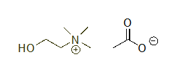 Choline acetate 구조식