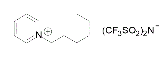 1-Hexylpyridinium bis(trifluoromethylsulfonyl)imide 구조식