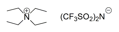 Tetraethylammonium bis(trifluoromethylsulfonyl)imide 구조식