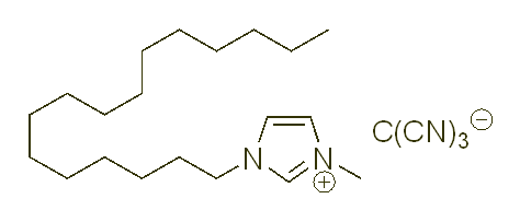 1-Hexadecyl-3-methylimidazolium tricyanomethanide 구조식