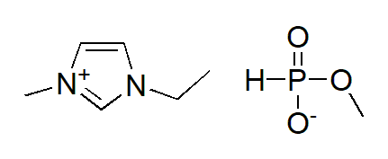 1-Ethyl-3-methylimidazolium methylphosphonate 구조식