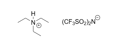 Triethylammonium bis(trifluoromethylsulfonyl)imide 구조식
