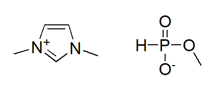 1,3-Dimethylimidazolium methylphosphonate 구조식