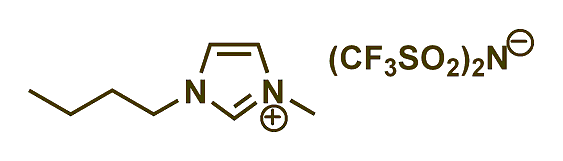 1-Butyl-3-methylimidazolium bis(trifluoromethylsulfonyl)imide 구조식