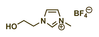 1-(2-Hydroxyethyl)-3-methylimidazolium tetrafluoroborate 구조식